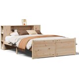  Krevet s regalom za knjige bez madraca 140x190 cm od borovine | shoptok.hr