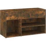 vidaXL klop za čevlje dimljeni hrast 80x30x45 cm konstruiran les | Shoptok.si