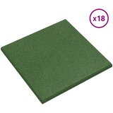  Ploče za zaštitu od padova 18 pcs Zelena 50 x 50 cm Guma | Eponuda.com