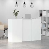  Recepcijski stol bijeli 155x50x103,5 cm od konstruiranog drva | Eponuda.ba