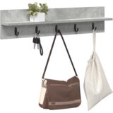 Vješalica za kapute na zidu Beton siva 80 x 10.5 x 18 cm | shoptok.hr