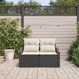  Vrtni kauč s jastukom s pohranom 123 x 62 x 69 cm poliratan | Eponuda.com