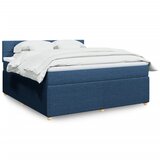 vidaXL Krevet s oprugama i madracem plavi 180x200 cm od tkanine | shoptok.hr