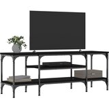 TV ormarić crni 121 x 35 x 45 cm konstruirano drvo i željezo | Eponuda.com