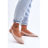 Kesi Women's suede ballerinas beige Kenra | shoptok.hr