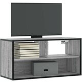 vidaXL TV omarica siva sonoma 80x31x39,5 cm inženirski les in kovina | Shoptok.si