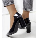 Gemre Black patent block heels Shannen | Shoptok.si