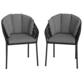 Bessagi Garden Set Vrtnih Stolov Leo, Siva, 2-Delno | Shoptok.si