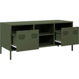 vidaXL TV ormarić maslinastozeleni 101,5 x 39 x 43,5 cm čelični | shoptok.hr