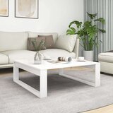 vidaXL Stolić za kavu bijeli 100 x 100 x 35 cm od iverice | shoptok.hr