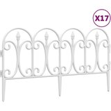 vidaXL Obroba za travo 17 kosov bela 10 m PP, (21049426) Cene