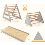  3 v 1 set plezalnih igrač za malčke, plezalni trikotnik & lestev & tobogan, siv | Shoptok.si