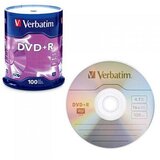 Verbatim DVD-R, 4,7 GB,16X, spindle 100 kom,MATT SILVER | Eponuda.ba