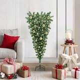  Umjetno božićno drvce naopačke s setom kuglica Zelena 120 cm | shoptok.hr