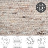 Tom Tailor ROČNO TKANA PREPROGA Alm Glück 160/230 cm tkano peščene barve | Shoptok.si