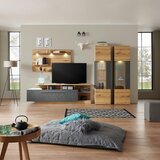 Mömax tv-element limit, barva hrasta, temno siva | Shoptok.si