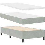 s opruga kutije Svijetlo siva 90 x 200 cm Baršun | shoptok.hr