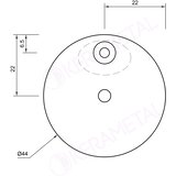 Kerametal Elegant fi430/130mm beli MAT | Eponuda.com
