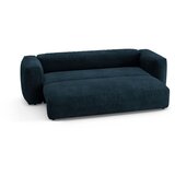 Micadoni Temno modra žametna raztegljiva sedežna garnitura 264 cm Martina – | Shoptok.si