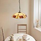 Endon 112197 - Luster na lancu Tiffany INGRAM 1xE27/60W/230V prečnik 45 cm | Eponuda.com