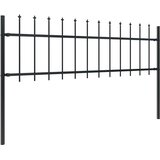  Vrtna ograda s vrhom koplja Čelik 1070x60 cm Crna | shoptok.hr