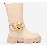 Resti Women's slip-on ankle boots with camel Mekira insulation - Footwear Cijene