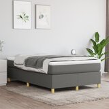 Okvir za krevet s oprugom tamnosivi 120 x 200 cm od tkanine | shoptok.hr