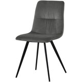CARRYHOME STOL, kovina, tekstil siva | Shoptok.si