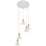  Luster/visilica-puerto viseća lampa 5X40W E14 bela | Eponuda.com