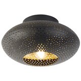 QAZQA Orientalska stropna svetilka črna z zlatom 25 cm - Radiance Cene