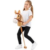 HOBBY Horse Stick Horse Head Galloping Neighing Sounds Beige 100 cm | shoptok.hr