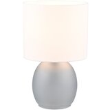 Tri O Bijela/u srebrnoj boji stolna lampa s tekstilnim sjenilom (visina 29 cm) Vela – | shoptok.hr