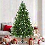  Božićno drvce s 300 LED svjetlima s stalakom Zelena 180 cm PE | shoptok.hr
