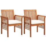  Vrtne blagovaonske stolice s jastucima 2 kom od bagremovog drva | shoptok.hr