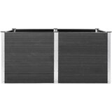  Povišena vrtna gredica 200 x 100 x 91 cm WPC siva | shoptok.hr