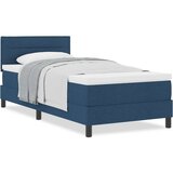  Postelja z vzmetnico z vzmetnico Modra 90 x 190 cm blago, (5000127911) | Shoptok.si