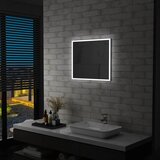vidaXL kupaonsko LED zidno ogledalo 60 x 50 cm Cijene
