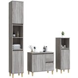  3-dijelni set kupaonskih ormarića boja hrasta sonome drveni | shoptok.hr