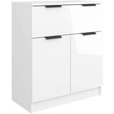  Komoda sjajna bijela 60x30x70 cm od konstruiranog drva | shoptok.hr