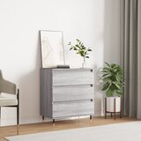 vidaXL Komoda siva sonoma 60x35x70 cm inženirski les | Shoptok.si