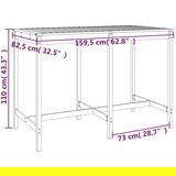  Vrtni stol sivi 159 5 x 82 5 x 110 cm od masivne borovine | shoptok.hr