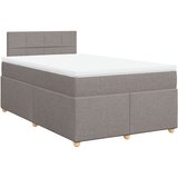  Krevet s oprugama i madracem smeđesivi 120 x 200 cm od tkanine | shoptok.hr