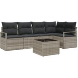  Set sofe 6 kom. Svijetlo siva poliratan Svjetlosiva 232 x 122 x 85 cm | shoptok.hr