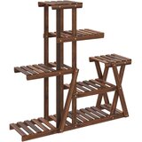  Stalak za cvijeće 95 x 25 x 96 cm od masivne jelovine | shoptok.hr
