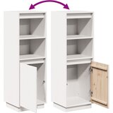  Visoka komoda bijela 37 x 34 x 110 cm od masivne borovine | shoptok.hr