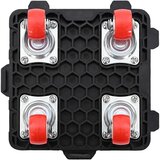 vidaXL Pohištveni valjčki 4 kosi z dvigalom črni 13,5x13,5x4,2 cm 300 kg | Shoptok.si