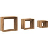  Uklapajući stolići boja hrasta artisan 3 kom konstruirano drvo | shoptok.hr
