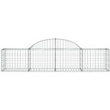  Obokane gabion košare 11 kosov 200x50x40/60 cm pocinkano železo, (20757885) | Shoptok.si