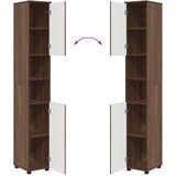 vidaXL Komplet pohištva za kopalnico s predalom 4 pcs Rjavi hrast | Shoptok.si