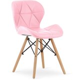 Brandless LAGO stol eko usnje - roza x 4, (22030558) | Shoptok.si